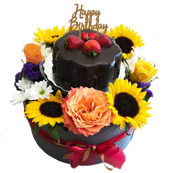 Birthday Bloom Flower Fruit Platter by Fruitate