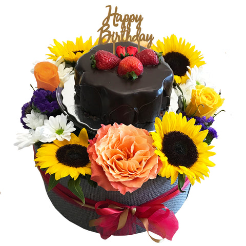 Birthday Bloom Flower Fruit Platter by Fruitate