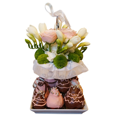 Delicate Flower & Fruit Platter by Fruitate