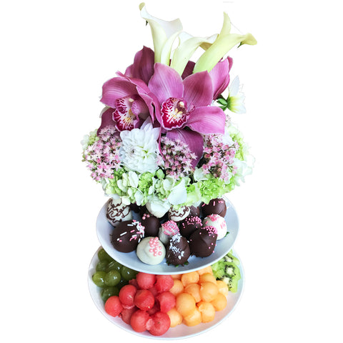 Graceful Flower Fruit platter by Fruitate