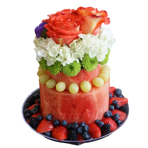 Happy melon day Flower Fruit Arrangement By Fruitate