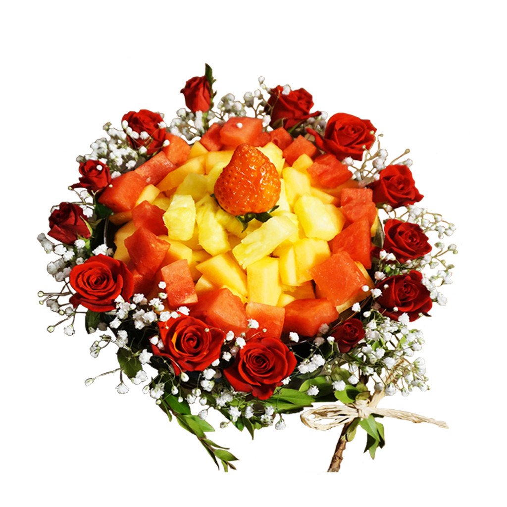 Love Letter Flower Fruit Arrangement by Fruitate