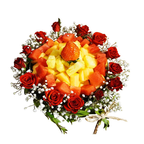 Love Letter Flower Fruit Arrangement by Fruitate