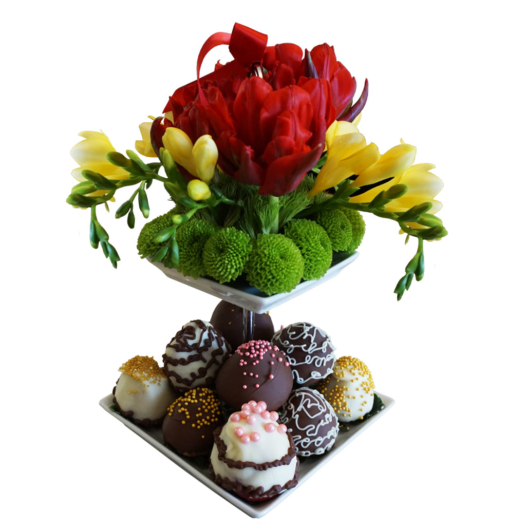 Lovely berry Flower & Fruit Platter by Fruitate