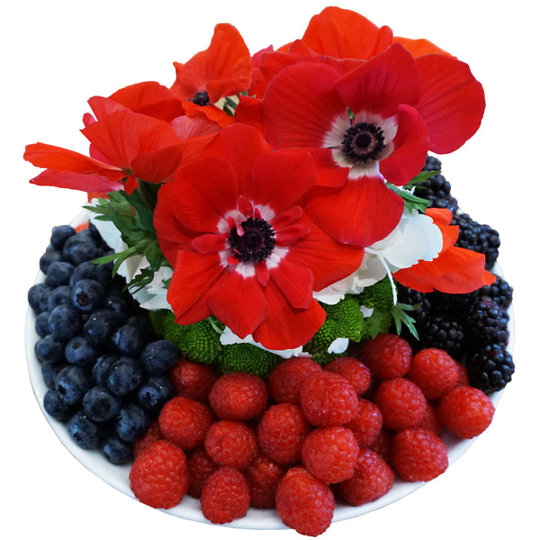 Remembrance platter Flower & Fruit Platter by Fruitate