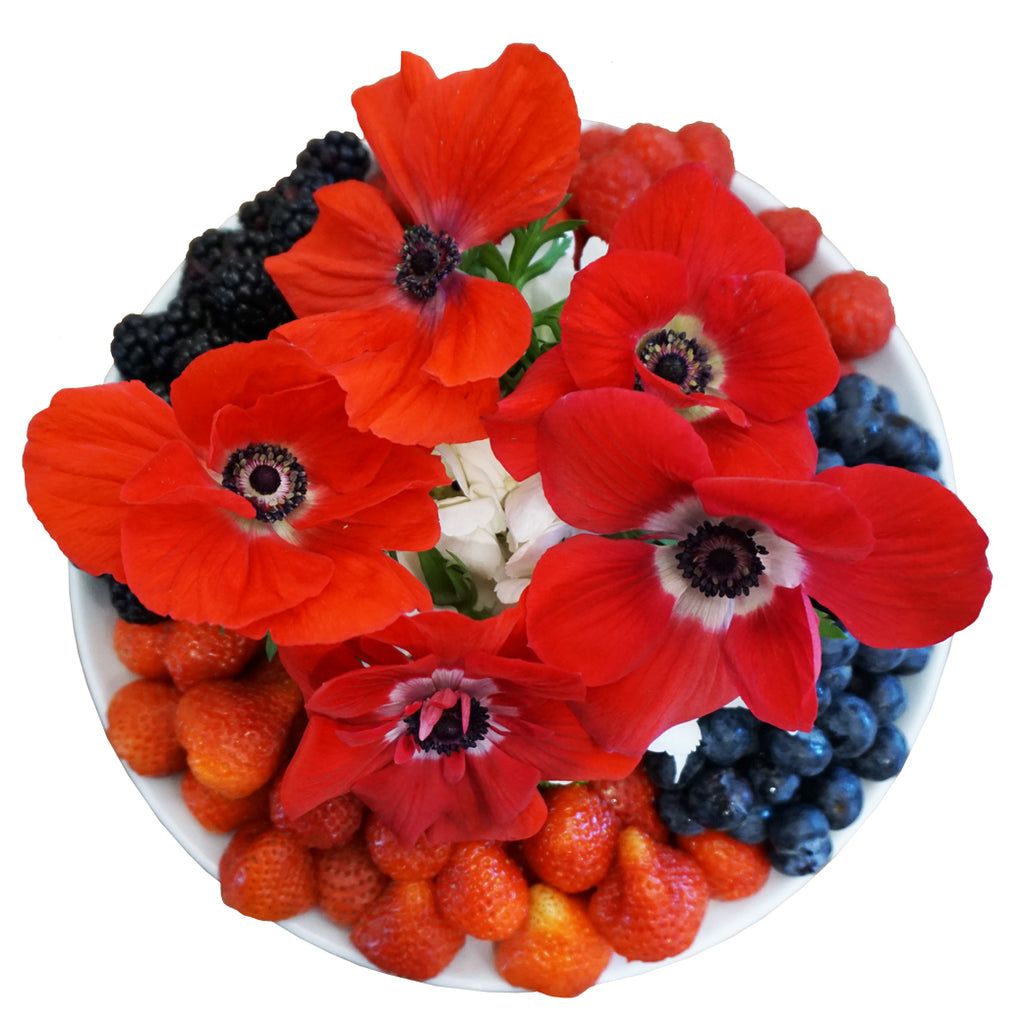 Remembrance platter Flower & Fruit Platter by Fruitate