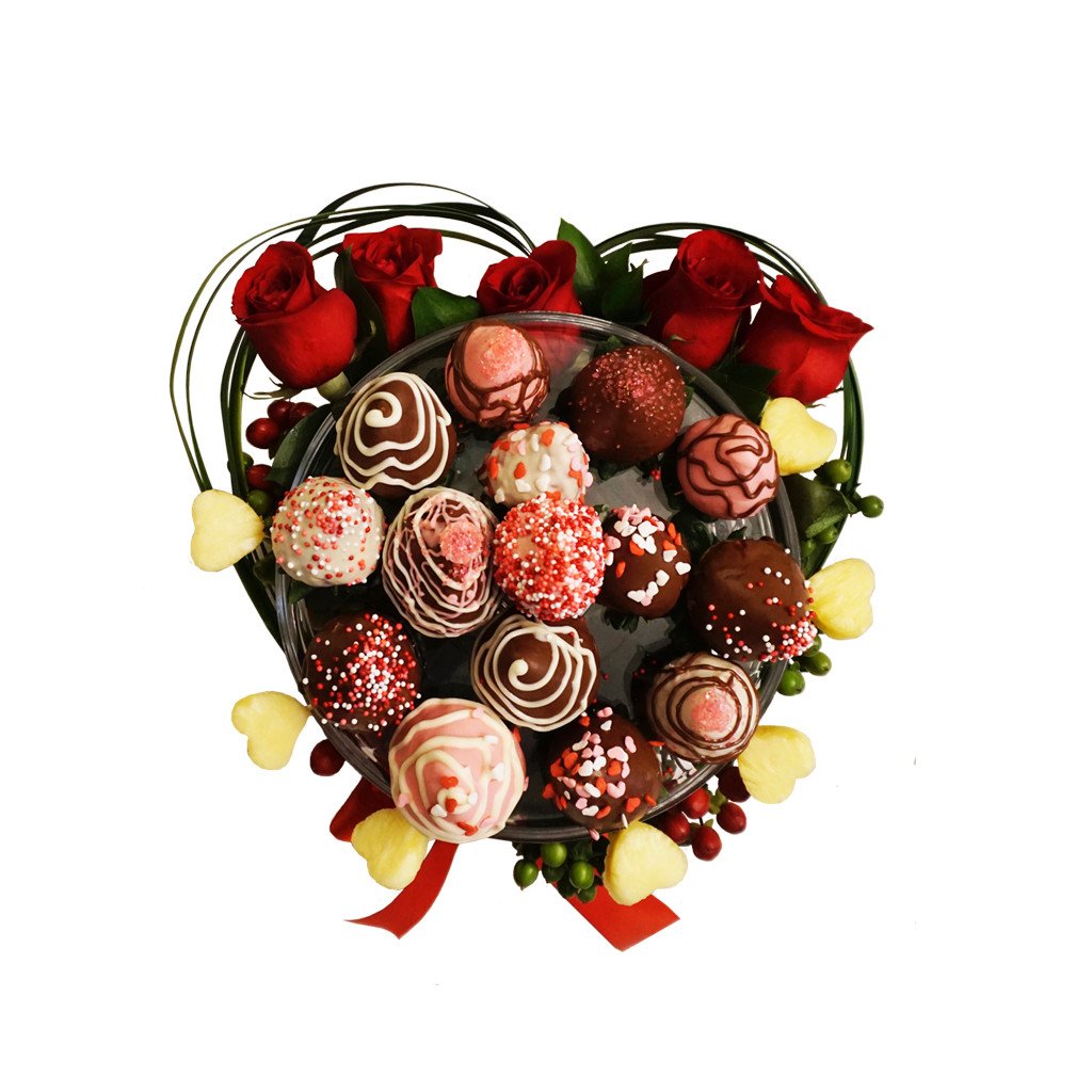 Sweetheart Flower Fruit Platter by Fruitate