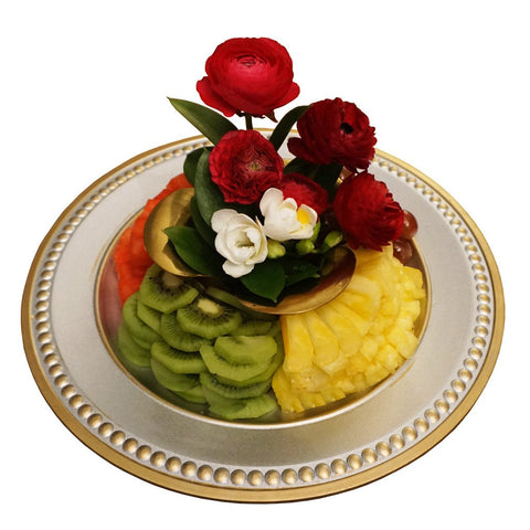 The Beauty on The Platter Flower Fruit platter by Fruitate